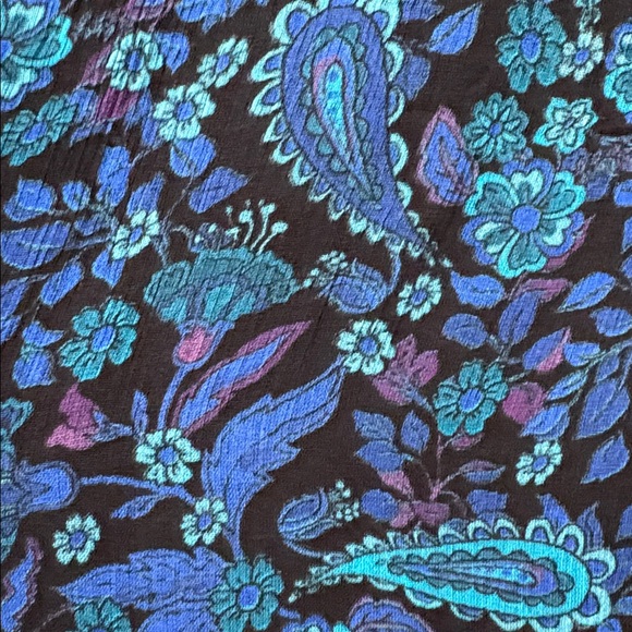 Kobi Halperin Paisley Printed Ruffled Long Sleeve Blouse, Size S - Picture 11 of 15